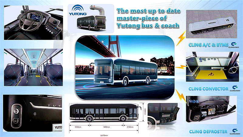 CLING CO2 air conditioner, CO2 A/C, bus HVAC, bus HVAC system, bus air conditioning